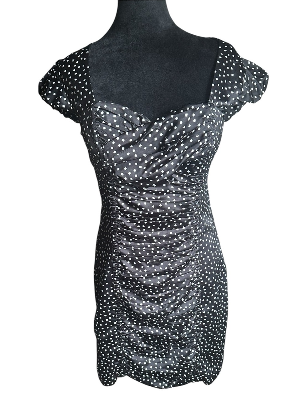 Guess Jeans Ruched Sweetheart Dress Size 8